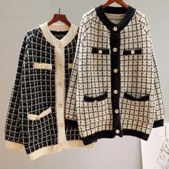 Levency Button Pockets O Neck Cardigan New In