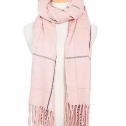 Levency Plaid Tassels Shawl