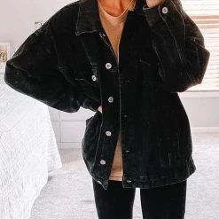 Levency New In Pockets Button Denim Jackets