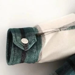 Levency Plaid Button Pockets Coat