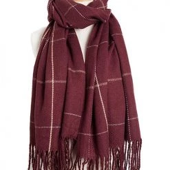 Levency Plaid Tassels Shawl