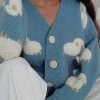 Levency Sheep Pocket Button Cardigan New In