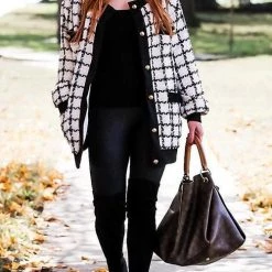 Levency Button Pockets O Neck Cardigan New In