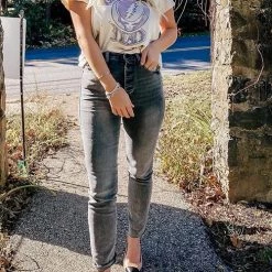 Levency New In Button High Waist Jeans