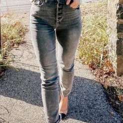 Levency New In Button High Waist Jeans