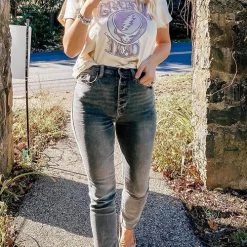 Levency New In Button High Waist Jeans