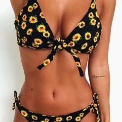 Levency Sunflower Knot Bikini Set New In