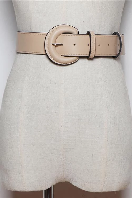 Levency New In Semicircle Buckle Wide Belt 4 Levency New In Semicircle Buckle Wide Belt