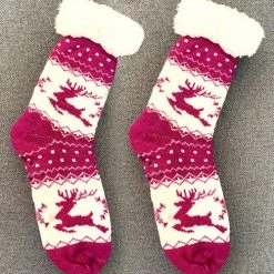Levency Fuzzy Holiday Socks New In