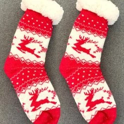 Levency Fuzzy Holiday Socks New In