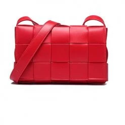 Levency Weave Square Crossbody Bag