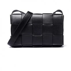 Levency Weave Square Crossbody Bag