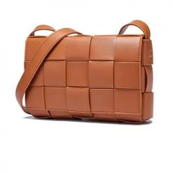 Levency Weave Square Crossbody Bag