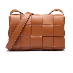 Levency Weave Square Crossbody Bag
