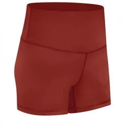 Levency New In Solid High Waist Shorts