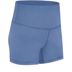 Levency New In Solid High Waist Shorts