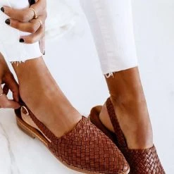 Levency Pointed Toe Flat Sandals New In