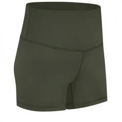 Levency New In Solid High Waist Shorts