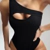 Levency New In Cut Out One Shoulder Swimwear