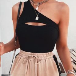 Levency New In Cut Out One Shoulder Swimwear