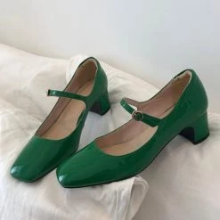 Levency New In Square Toe Heeled Mary Janes