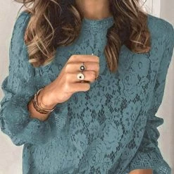 Levency Layering Lace Puffed Sleeve Top New In 9 Levency Layering Lace Puffed Sleeve Top New In