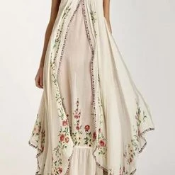 Levency Bohemia Print Slip Maxi Dress
