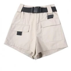 Levency New In Pockets Cargo Shorts With Belt