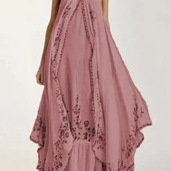 Levency Bohemia Print Slip Maxi Dress