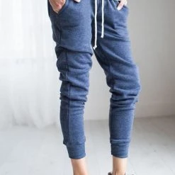 Levency Brushed Drawstring Pockets Pants