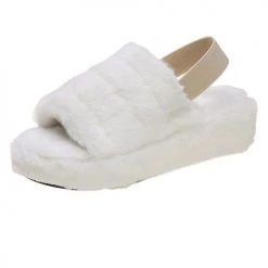 Levency New In Fuzzy Platform Sandals