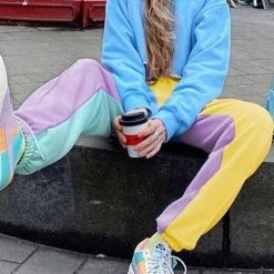 Levency Color Block Elastic Joggers New In