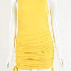 Levency New In Drawstring Sleeveless Mini Dress