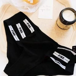 Levency Letter Print Hollow Panty New In