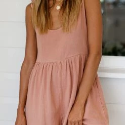 Levency Knot U Neck Sleeveless Jumpsuit New In