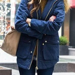 Levency Thick Soft Fleece Parka Coat New In