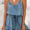 Levency Handle Anything Ruffles Slip Romper New In