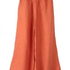 Levency Pockets Linen Loose Pants