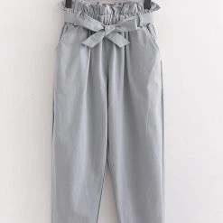 Levency New In Pockets Belted Straight-leg Pants