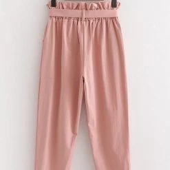 Levency New In Pockets Belted Straight-leg Pants