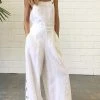Levency Side Button Wide Leg Slip Jumpsuits New In