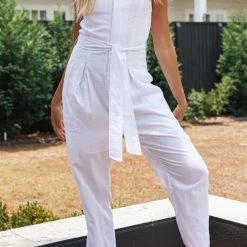 Levency Square Neck Tank Jumpsuits