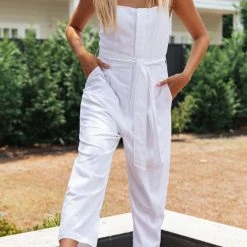 Levency Square Neck Tank Jumpsuits