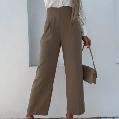 Levency New In Hollow Lace Turndown Collar Blouse