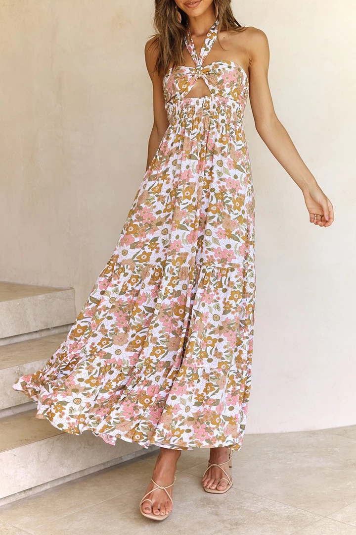 Levency Move This Way Dress Halter Neck Maxi Dress New In 1 Levency Move This Way Dress Halter Neck Maxi Dress New In