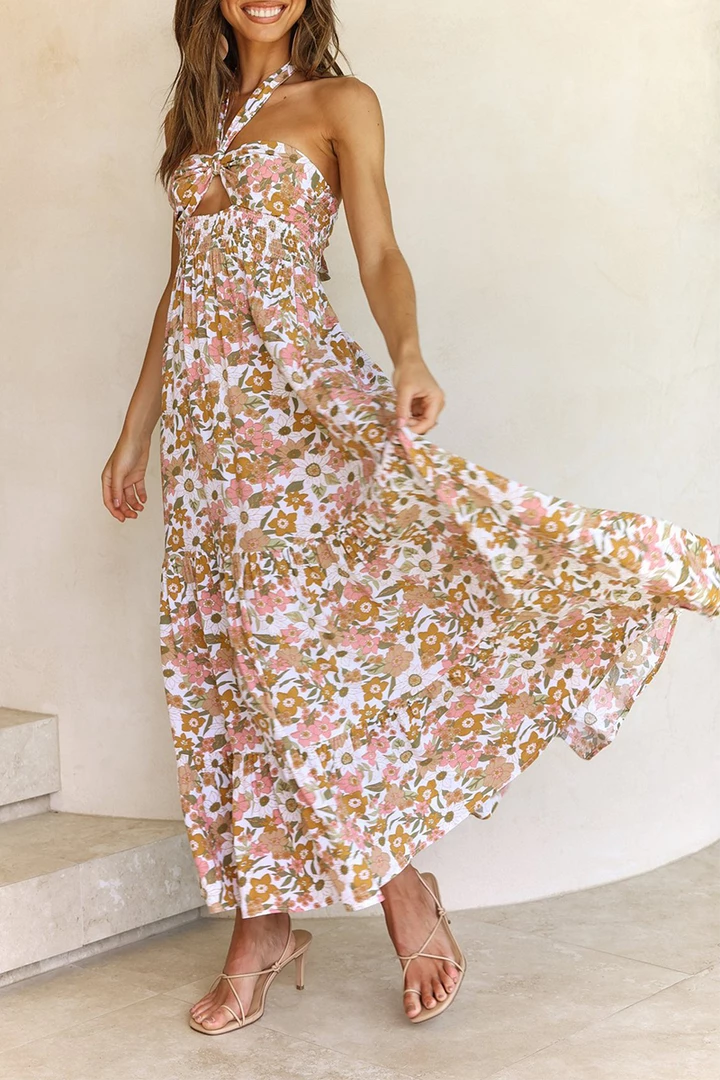 Levency Move This Way Dress Halter Neck Maxi Dress New In 4 Levency Move This Way Dress Halter Neck Maxi Dress New In