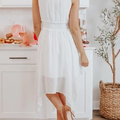 Levency New In Fairy Lights Sharkbite Navy Dress