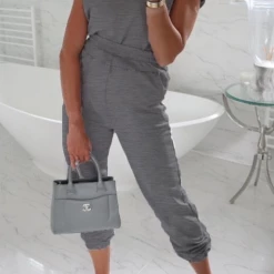 Levency New In Padded Shoulder T Shirt Pants Set