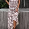 Levency New In Print Halter Neck Maxi Dress