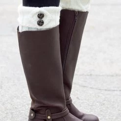 Levency New In Tortoise Shell Button Boot Cuffs